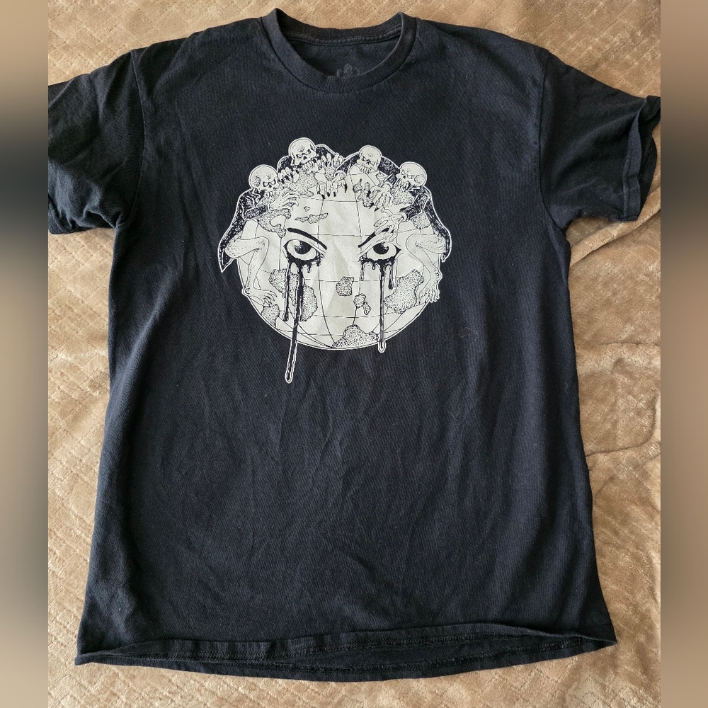 Global Monsters -Ghost‎ Supply- Black- Street Wear, Graphics, Size Medium